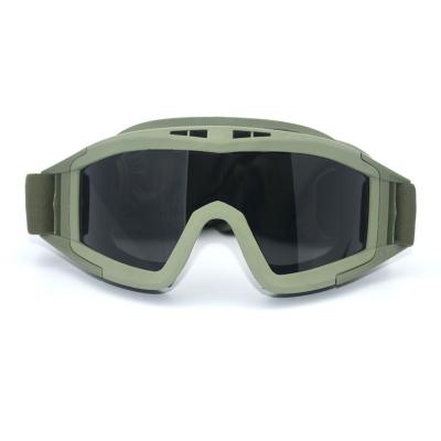 China Eye Protection Impact Resistance Glass Anti-Storm Glass Mount Dustproof Tactical Goggles for sale