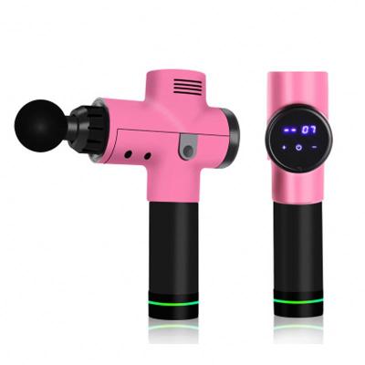 China 2021 Hot Selling Cordless Deep Body Amazon Vibration LCD Muscle Massager Gun for sale