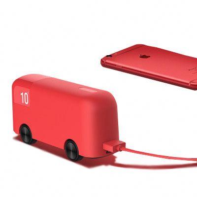 China 2021 Hot Selling Creative Toys Gift BUS Shape 10000mAh Power Bank for sale