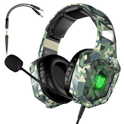 China Professional Gaming Headsets Onikuma K8 RGB Earphone Headband Fashion Brand New Design for sale