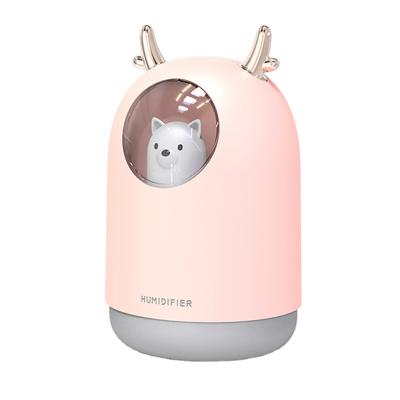 China Best Selling Aliexpress Best Selling Usb Hot Selling Humidifier Cute Pet Shape Pet Shape Mist Maker Led Lamp Humidifier Air Diffuser for sale