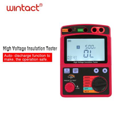 China Auto Function Power Off 5KV Insulation Resistance Tester Megger 1T High Voltage Ohm DAR Pi GM3125 for sale