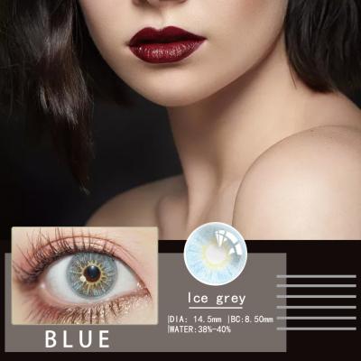 China Soft High Quality Soft Enhance Your Eyes Beautiful And Bright Blue Eyes Color Contact Lens for sale