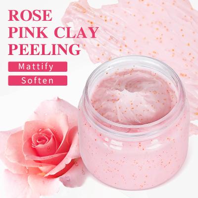 China Wholesale Private Label Rose Sea Salt Organic Body Exfoliator OEM Skin Care Products Scrub for sale