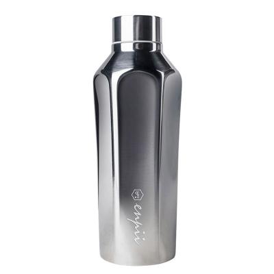 China Hexagonal Shape Sports Water Bottle PORTABLE Stainless Steel Customization Safe Vacuum Insulated Cups for sale