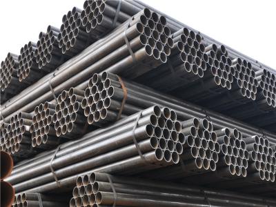 China Longitudinally ERW Welding Black Steel Pipe / Tube with Plain / Beveled Ending DIN JIS for sale