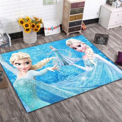 China Custom Blankets Living Room Baby Playmat Blankets The Snow Queen Rug Blankets for sale