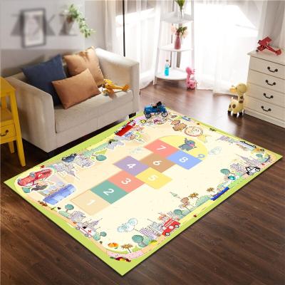 China Custom Kid Rug Warehouse Blanket Hopscotch Game Rug for sale