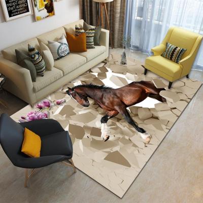 China Custom 3d Warehouse Flower Carpet Horse Blanket for sale