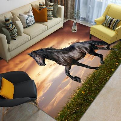 China Custom rug for living room 3d animal rug print rug tiles for sale