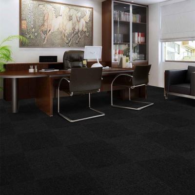 China Polypropylene Single Carpet Modern % Tiles Black Carpet Tiles for sale