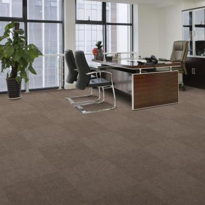 China Modern Simple Carpet Covers Living Room Brown Office Carpet Tiles Brown for sale