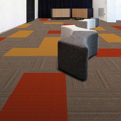 China Modern Carpet Covers Hot Sale Office Red Carpet Tiles for sale