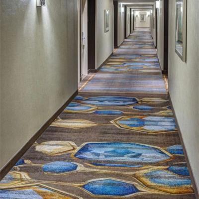 China Custom Made Nylon Luxury Wool Rugs Axminster Wool Hotel Print Nylon Rug Carpet for sale