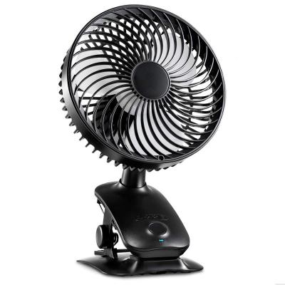 China Hotel 2021 New 6 Inch Mini Usb Rechargeable Electric Head 4 Table Fan Auto Shake Speed for sale