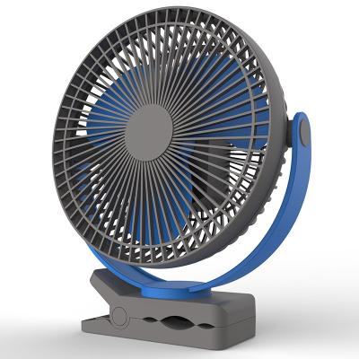 China Outdoor Portable Powerful 4 Speed ​​10000mah Usb Rechargeable Desktop Mini Hotel Fan With Clip for sale