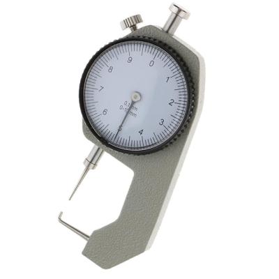 China Working Scales Tip Piple Thickness Gauge 0-10mm Curved Meter Dial Tube Clamp for sale