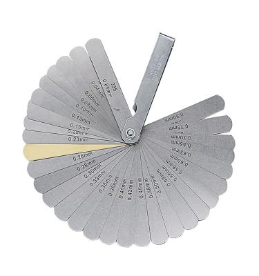 China Thickness Gauge 32 Blades Durable Alloy Stee Filler Shim Sheet Hardened Blades for sale