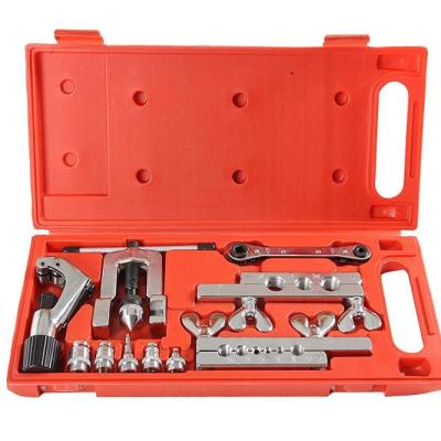 China Professional Car Repair 10 PCS Double Flared Kit With Tubing Cutter for sale