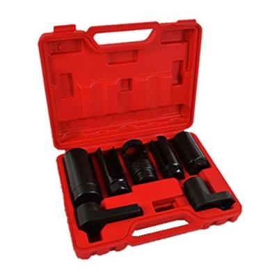 China Car Repair 7 PC Removal Tool 22MM/27MM/29MM O2 Sensor Socket Set Oxygen Sensor Plug for sale