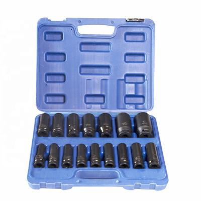 China Car Repair Manufacturer 16pcs 1/2 Drive Deep Impact Socket Timing Professional Deep Impact Socket Set Tool Kit for sale