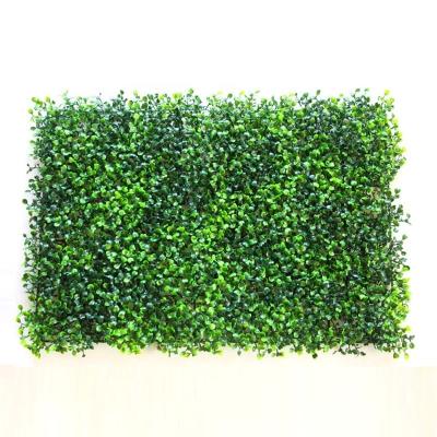 China artificial boxwood grass panel for wall covering decoration for sale