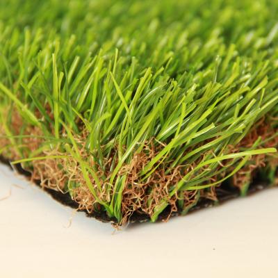 China PE + PP Material and 3/8 Inch Gauge Natural looking artificial grass en venta