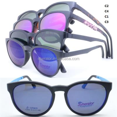 China Prescription Sunglasses Wholesales ULTEM Optical Glass Walkers Ultra Light Frame with Magnetic Detachable Polarized Glasses Sunglasses 2 in 1 for sale