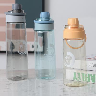 China Stocked Water Bottle 450ml Customized Sports Plastic Drinking Clear Water Bottle for sale