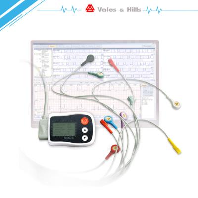 China Medical LED 3 Channel Holter ECG Recorder With Analysis Procedure 75 * 55 * 16 mm for sale