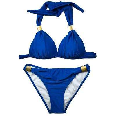 China Other Women's Cheeky O-ring Thong Swimwear Ribbed Swimwear Bikini Two Piece Swimsuit for sale