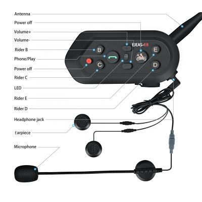 China New Ejeas Outdoor Sports Chinese Helmet Driver Handsfree Wireless Intercom Motorcycle Parts And Motorcycle Unique Accessories for sale