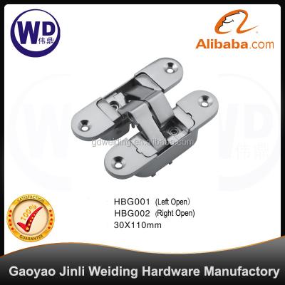 China Zinc Alloy Adjustable Door Skin 3D Hinge for sale