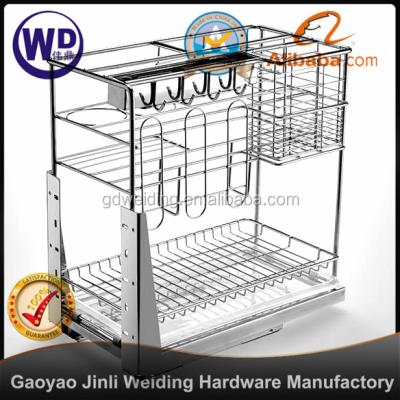 China The Kichen cabinet clearance 3 layers basic kichen cabinet basket WT-YG0930 for sale