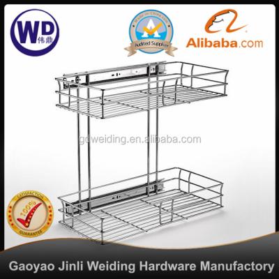 China Kichen Cabinet Clearance 2 Layer Base Mount Clearance Side Basket WT-B003C for sale