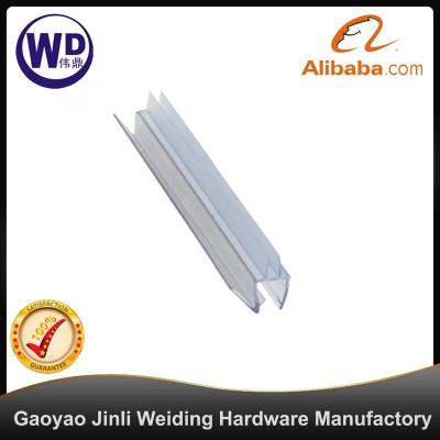 China Use for glass door shower glass door waterproof pvc gasket cloth with drip rail for sale