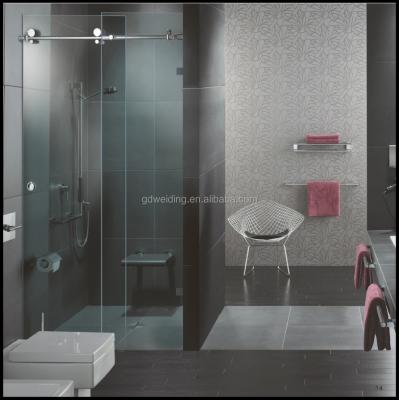 China For Frameless Glass Sliding Door Stainless Steel Shower Room Glass Door Kit for sale