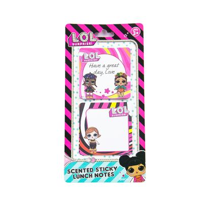 China Self-adhesive ready to ship luxury lol stationery art sets cute sticky notes girls scented sticky notes kids for sale