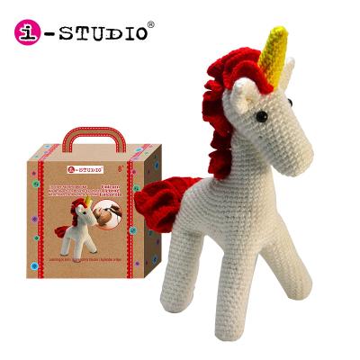 Cina Unicorn Crochet Vietnam Making Doll Stuff Unicorn Toy Kit Handcraft Knitting Toys Crochet Doll Stuffed Crochet Sewing Dolls For Kids in vendita