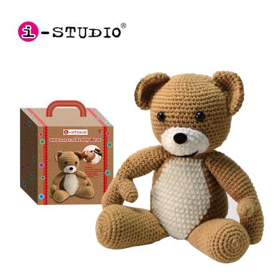 China Handmade Diy Educational Toys Make Your Own Bear Stuffed Dolls Toy Knitting Crochet Educational Toy for sale