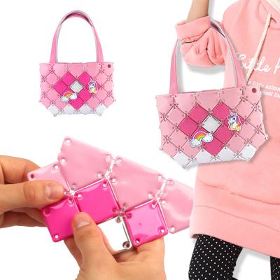 China Hand Quilting DIY Fashion Kids Educational Toys Custom Unicorn Mini Handbag And Purse for sale