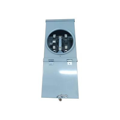 China Outdoor Advertising 125A Single Phase 5 Jaws Meter Base Combination Electric Meter Main, Main Breaker Not Include for sale