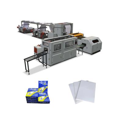 China Long Life A4 COPY PAPER MAKING MACHINE CUTTING WITH WRITING PAPER PACKING LINE PRICE for sale