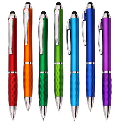 China Normal Hot Sale Metallic Colorful Logo Twist Stylus Roller Ball Custom Pen For Mobile Phone for sale