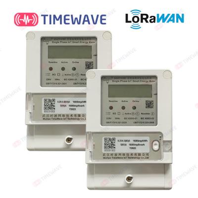 China Metro del vatio-hora la monofásico del IEC 62053-21 del metro de la energía del LCD KVH LoRaWAN en venta