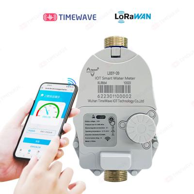 China 868/915 MHz Duración de la batería larga Agua fría digital LoRaWAN Contador de agua en venta