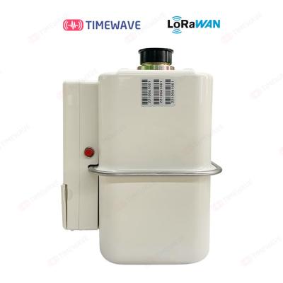 China Wireless LoRaWAN Gas Meter with LCD 300bps-50kbps Data Rate and 3000m Reading Distance for sale