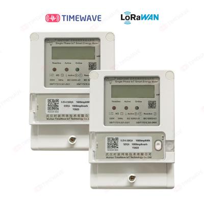 China Wifi Single Phase Smart Electric Energy Meter met voorafbetaalde afstandsbediening en aan-uitbediening van elektriciteit, tijdgebaseerde facturering Te koop