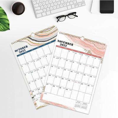 China Customized Monthly Wall Calendar 2022 Wall Calendar Planner School Stationery Supplies for sale