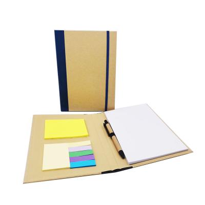 China Spiral Customize Hardcover Kraft Mini Notepad With Pen Paper Notebook for sale